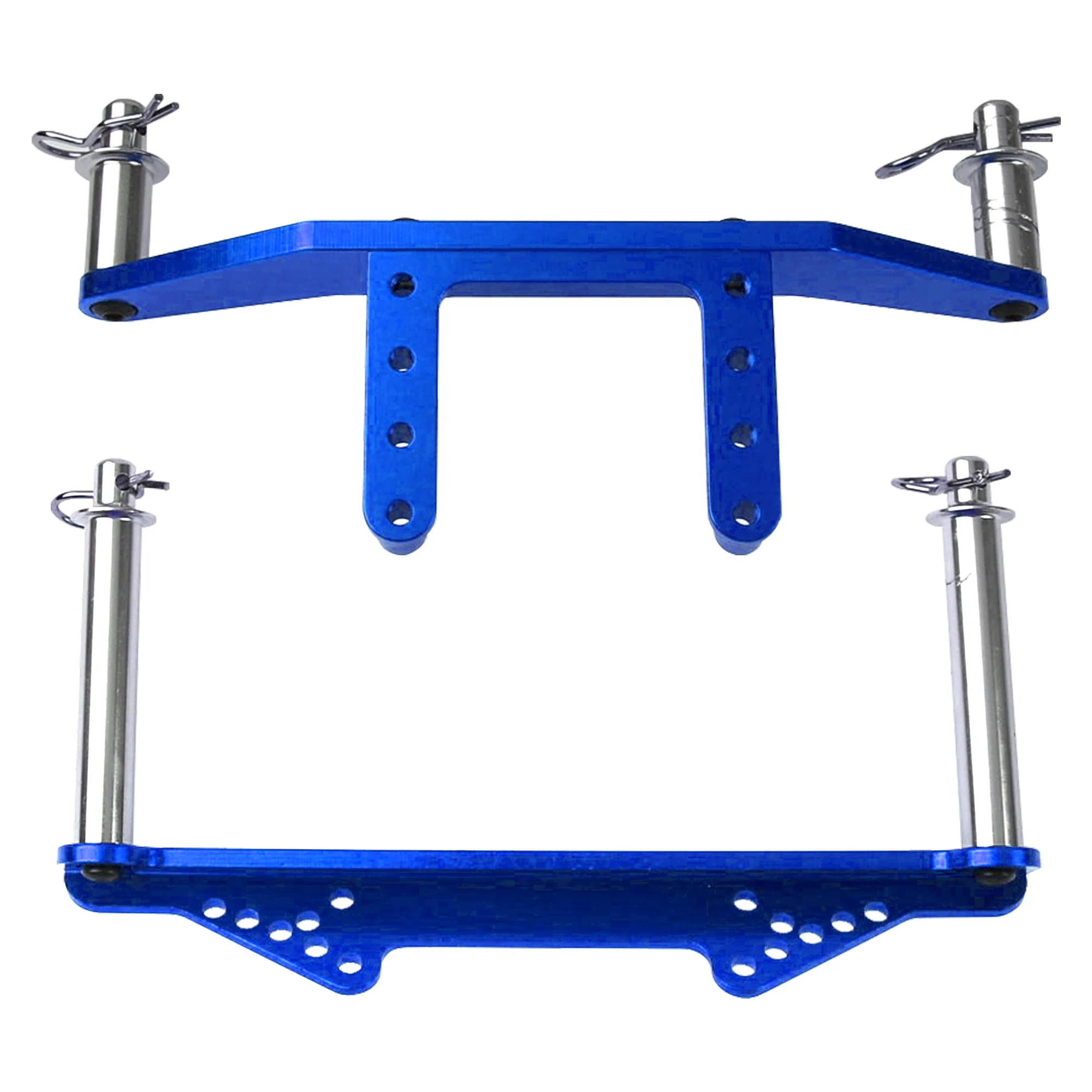 Metall-Karosseriehalterungen vorne und hinten, Karosseriepfosten, Upgrade-Teile, kompatibel mit Traxxas Slash 2WD Rustler Stampede VXL 1/10 RC 2WD Auto