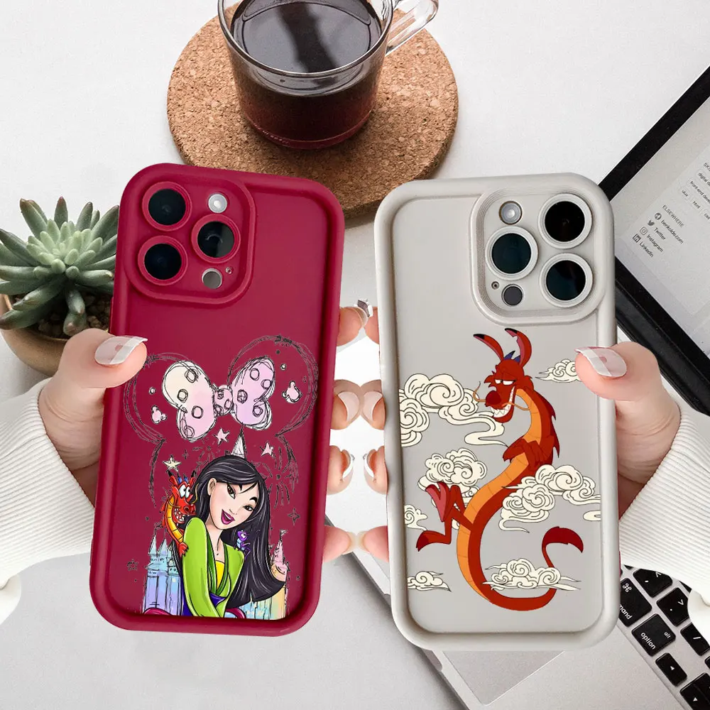 

Disney Mushu Dragon Mulan Phone Case For Redmi Note 14 13 12 ProPlus 12s 11 10 9 9s Pro 4G 5G Cqoues Liquid Silicone Cover Funda