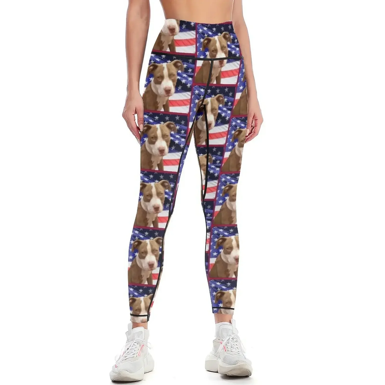 

American pitbull Terrier puppy Leggings gym sportswear woman gym clothing Legging sport legging gym Womens Leggings