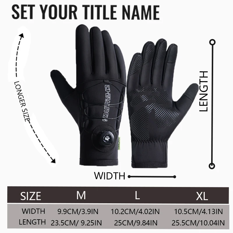 ل ● قفازات شتوية مرآة للرجال والنساء قفازات جري دافئة تعمل باللمس متوافقة، مناسبة للقيادة في الشتاء وركوب الدراجات والمشي لمسافات طويلة #4