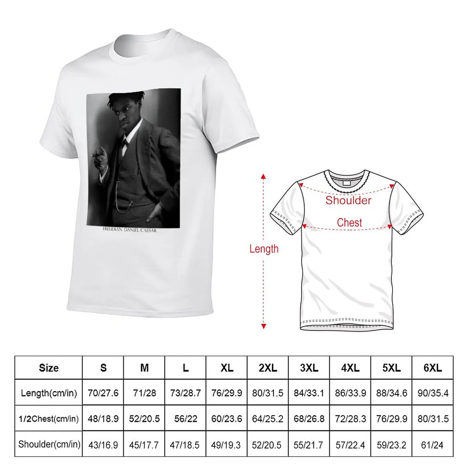 Daniel Caesar - Freudian T-Shirt anime boys whites Aesthetic clothing plus sizes plain t shirts men