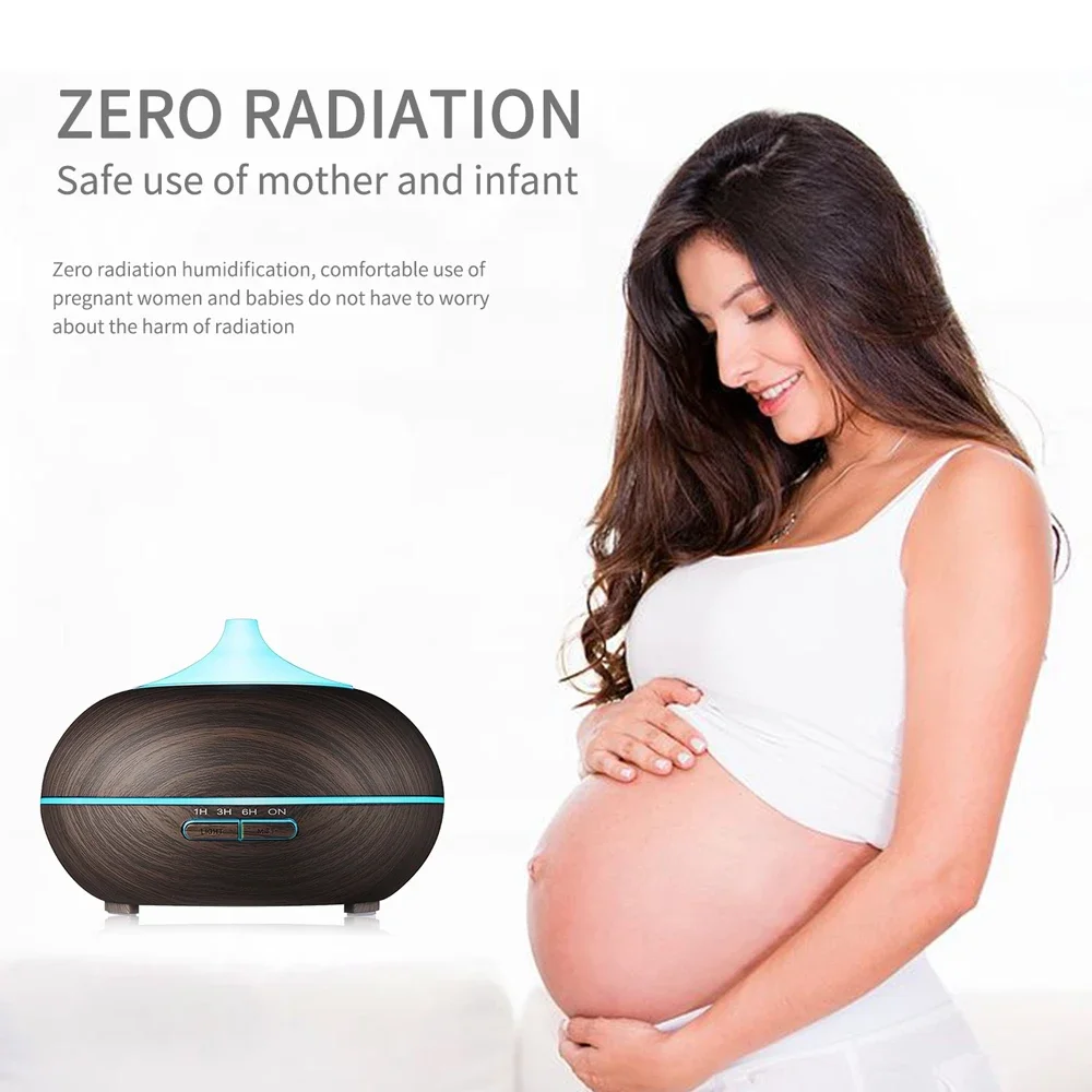 550 مل موزع روائح الزيوت العطرية بالموجات فوق الصوتية مع 4 إعدادات للمؤقت، إيقاف تلقائي، مرطب ضباب للغرف الكبيرة، المنزل #6