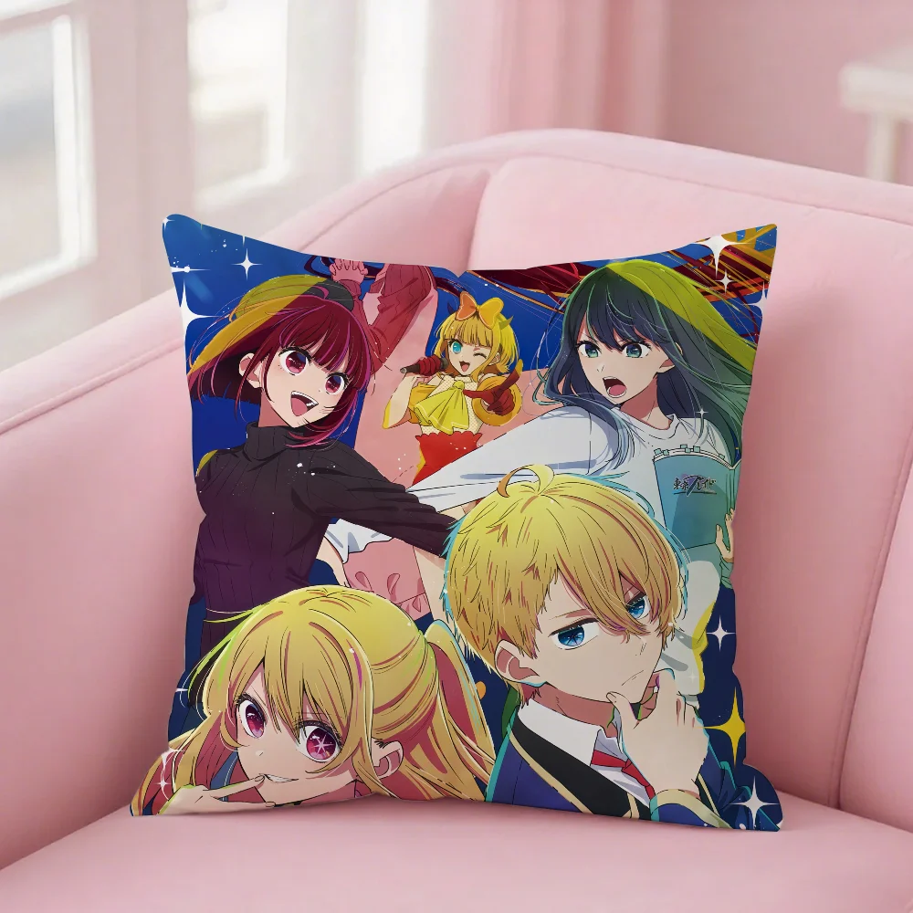 

Наволочка ANIME O-OshiCUTE N-No k-Ko 3, квадратная, с двусторонней печатью, из короткого плюша, для дивана, спальни, прикроватная подушка