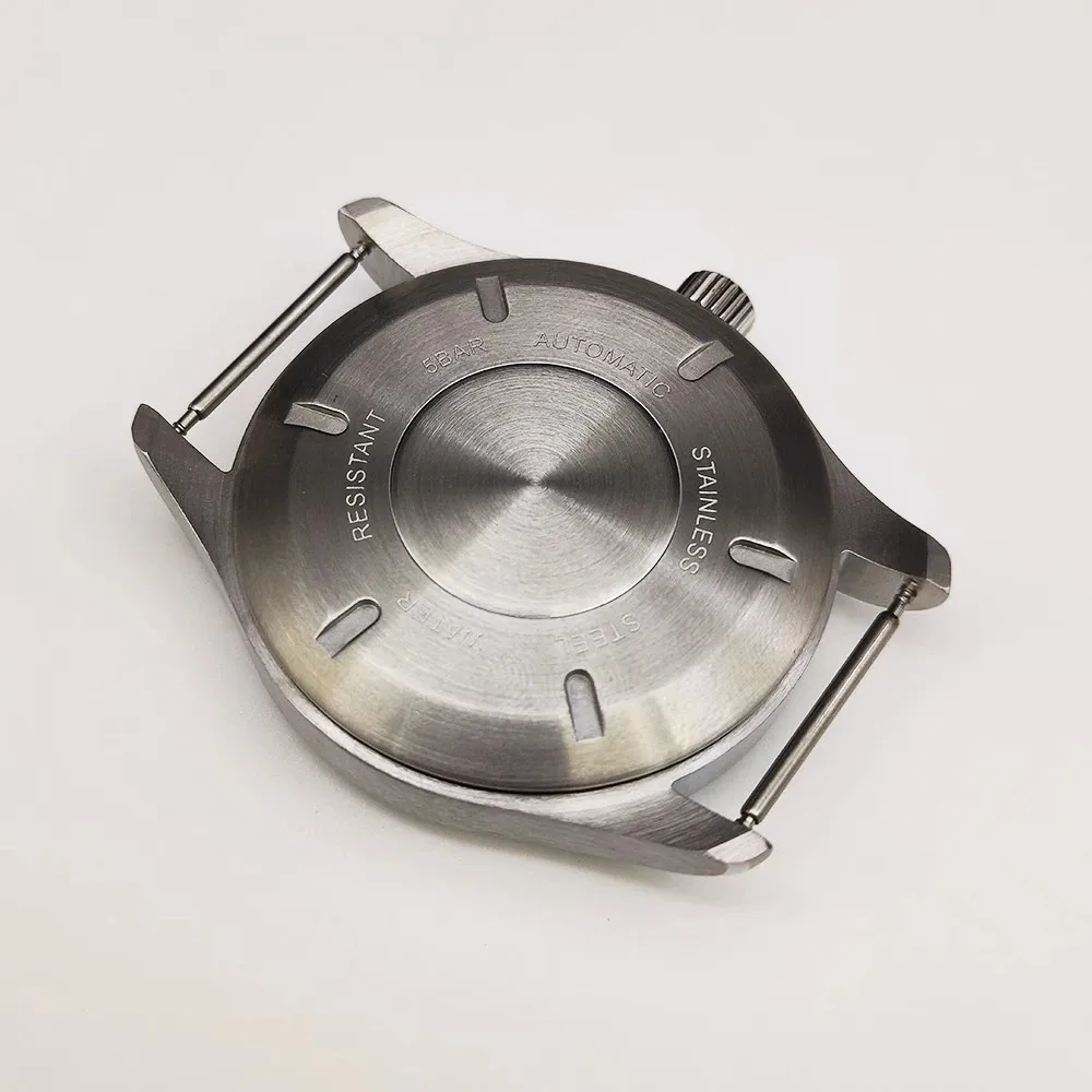 40mm Stainless Steel Watch Case Cover Shell for NH35 NH36 Watch Movement Nh35 Case ，Fits 33.5mm Dial， Modification Repair Parts