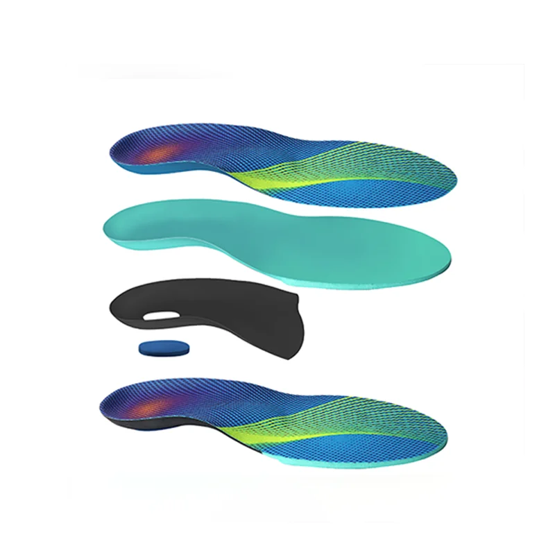 Running Insoles with TPU Arch Support & Heel Gel - Plantar Fasciitis Relief for Athletes/Workers Orthotic Support