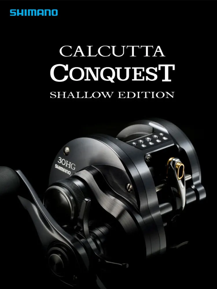 shimano calcutta conquest deluxe edition drum baitcasting carretel de pesca origem 24 cq 30hg 31hg para robalo grande poleiro 01