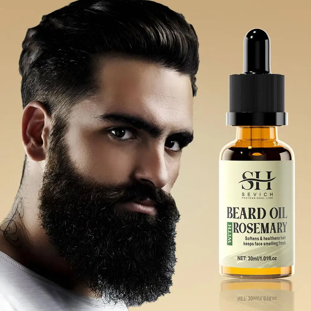 Huile de Croissance Rapide et Efficace de la Barbe pour Homme, Produit Essentiel de Traitement Contre la Perte de Cheveux, Soin Prioritaire, 30ml, N1P6