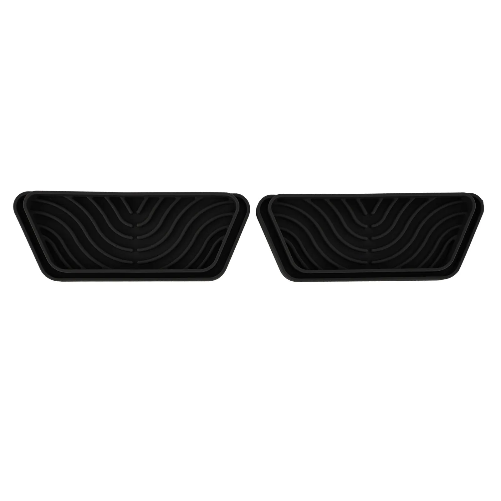 2Pcs Trapezoidal Silicone Refrigerator Water Drip Tray Catcher for GE Samsung - Kitchen Appliance Accessory