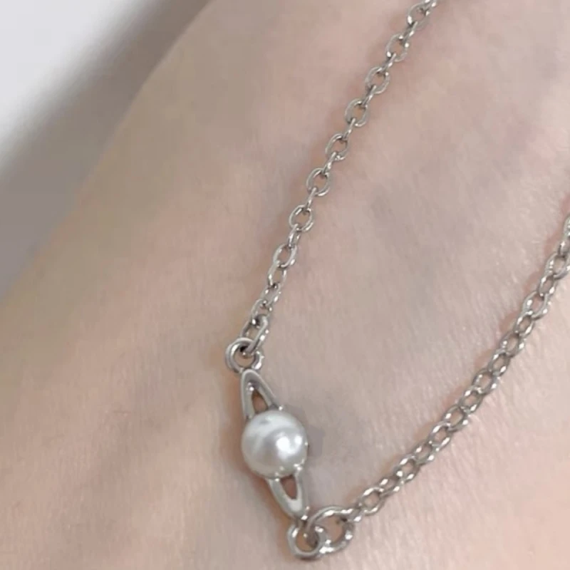 NANA's Love Little Pearl Saturn Bracelet, Simple and Elegant Personality, Female