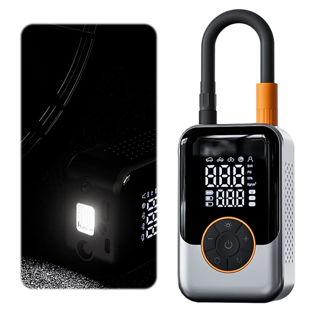 

Inflation Air Pump Tire Inflator Portable Electric Air Pump Wireless Air Injector LCD Display Air Compressor for Car Motorcycle