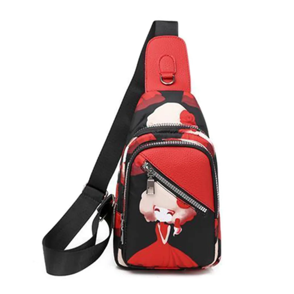 

Модная нагрудная сумка большой емкости, водонепроницаемая легкая сумка через плечо из ткани Оксфорд, спортивная сумка на плечо для путешествий