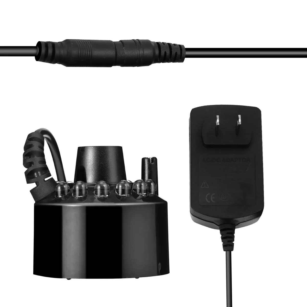 

Fogger Mist Maker For Rockery Bonsai Pond Aquarium Air Humidifier Decor With Us Plug Moisturizing Sprayer Garden