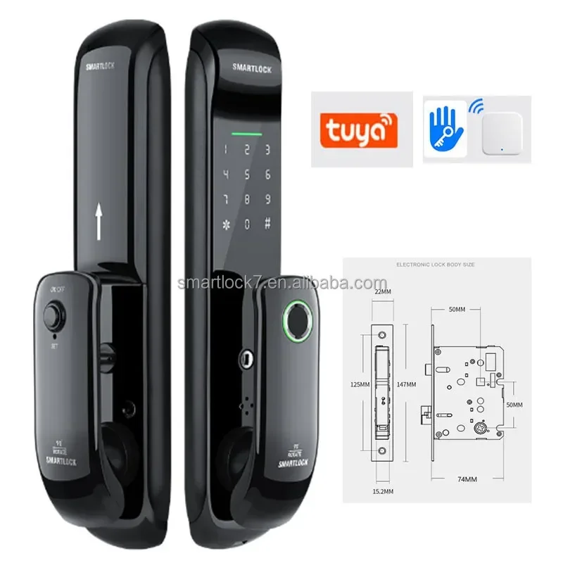 Competitive price smart lock automatic home electronic locks wifi fingerprint door lock