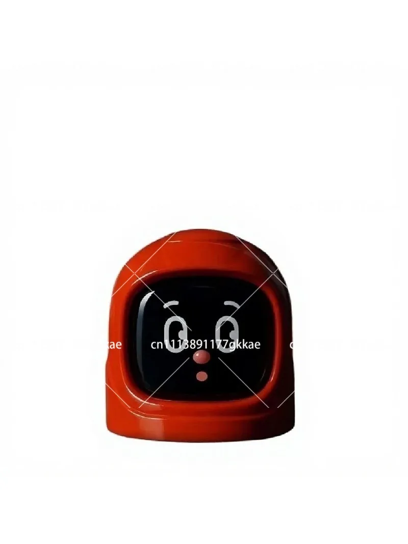 Emotional Robot Car Ornament with Changing Facial Expressions Auto Interior Electronic Decor