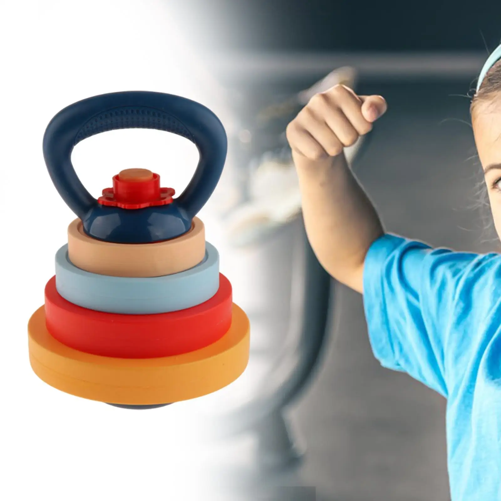 Kids Kettlebell Dumbbell Fitness Set Educational Playset for Boys Girls Toddlers