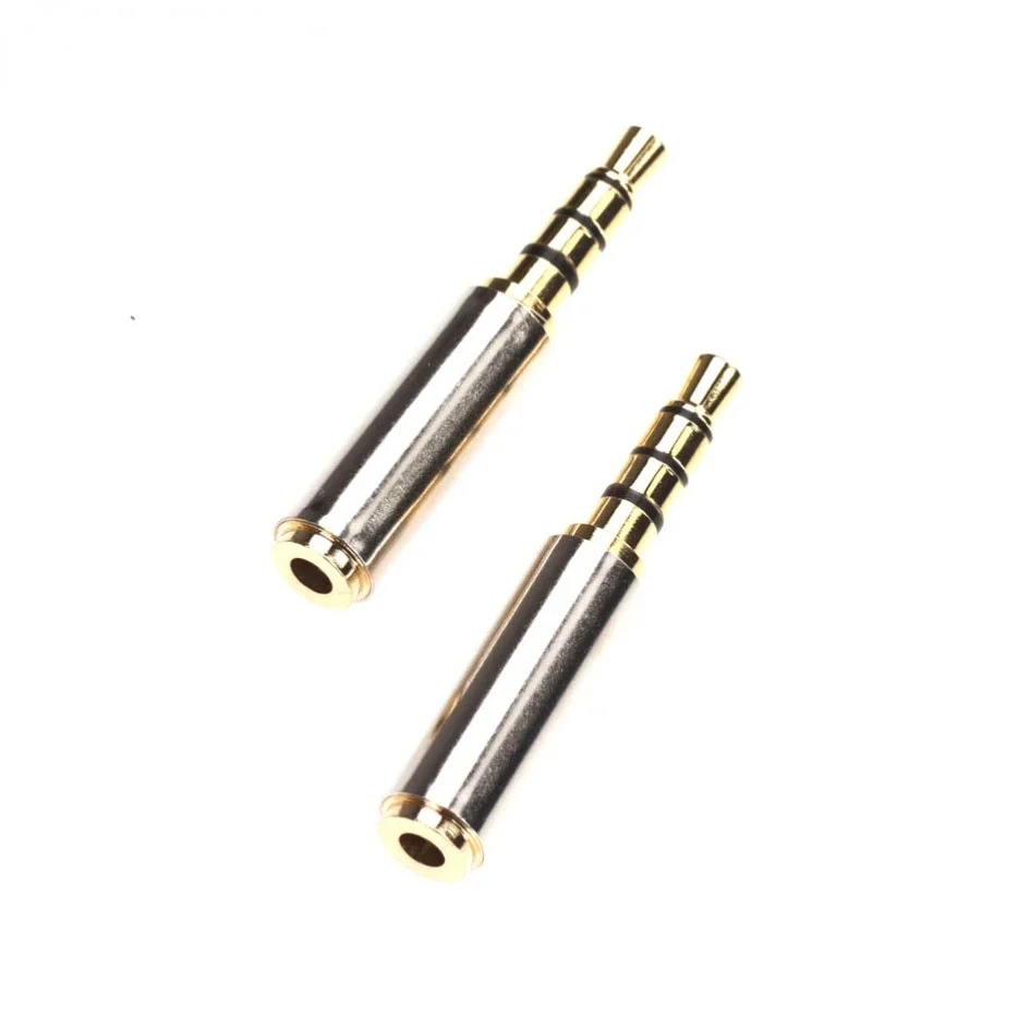 300pcs 4 Pole Stereo Headphone Connector 3.5mm to 2.5mm Adapter 2.5mm Female to 3.5mm Male Connect or for Aux Speaker Cable