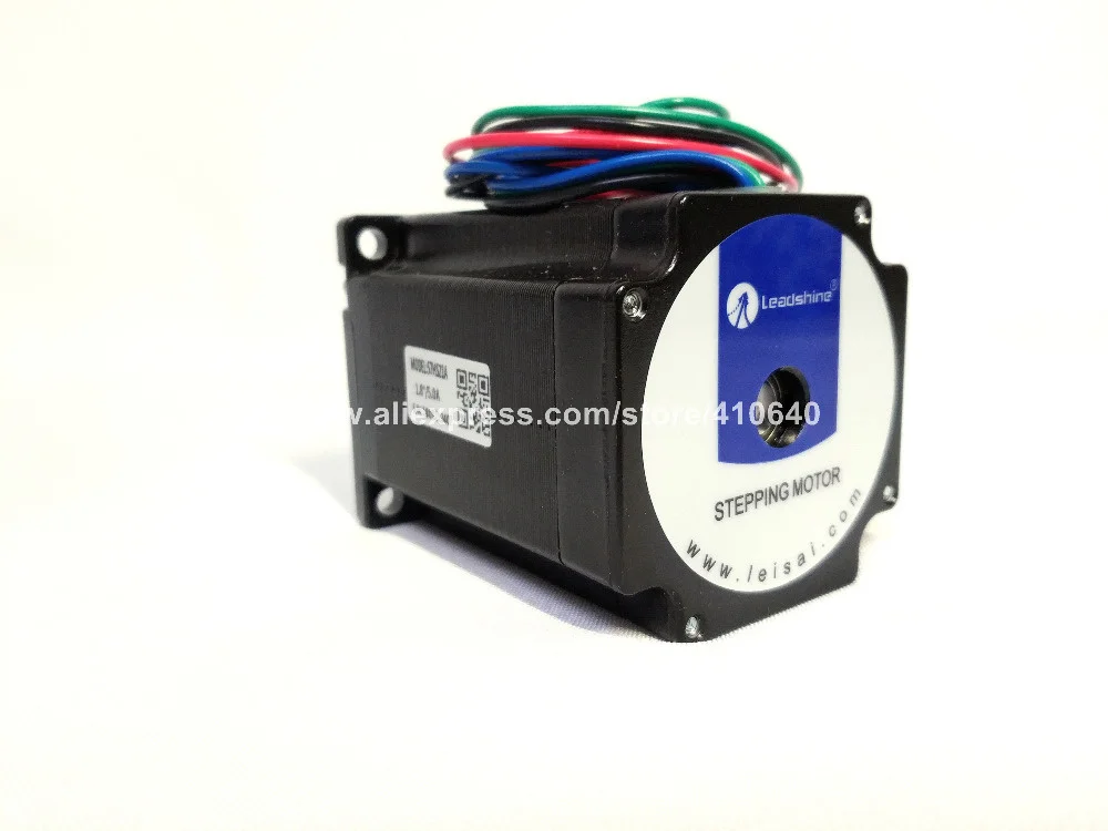 GENUINE Leadshine NEMA23 Stepper Motor 57HS21A 8mm Shaft 5A 2.1 N.M Torque 76mm Length 4 Wires Matching With Stepper Drive DM542