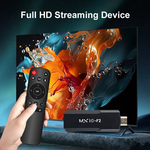 Imagen 2 del producto Dispositivo de TV Inteligente MX10 F2 Allwinner RK3228A WiFi 2.4G/5G BT4.0 ARM Mali-400 MP2 Android TV Stick Android 11