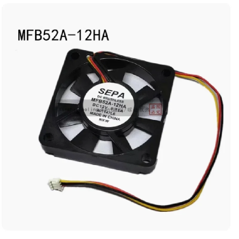 FOR SEPA MFB52A-12HA DC 12V 0.11A 50x50x10mm 3-Wire Server Cooling Fan