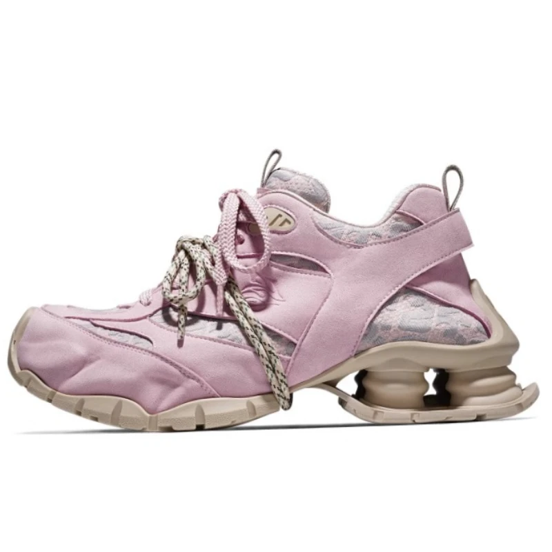Genuine Leather Cushion Soft Soled Daddy Shoes Men's and Women's Increased 6cm Casual Sneakers Couples Sports Thick Bottom Shoes