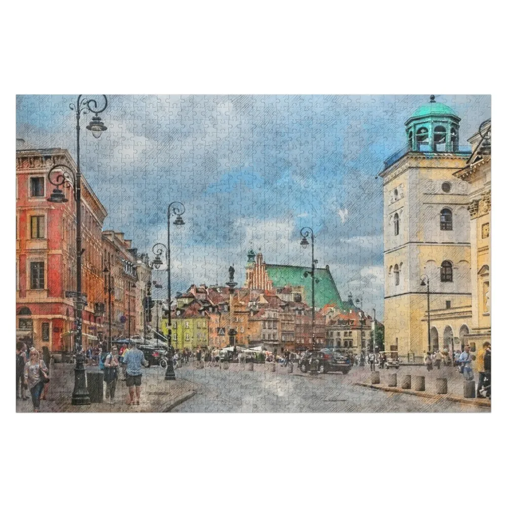 

Warsaw city #warsaw #warszawa Jigsaw Puzzle Personalized Toys Custom Wooden Name Custom With Photo Photo Puzzle