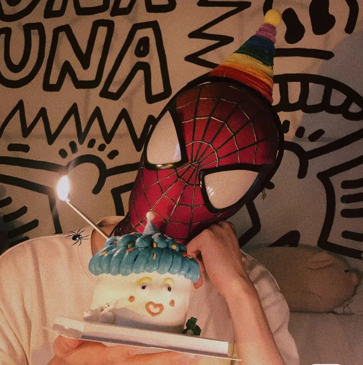 Handgefertigte Spider-Man 2 Filmgenaue Garfield-Version Cosplay-Maske Peter Parker Handwerkskunst Sammlerstück für Geburtstagsgeschenke – Detail 14