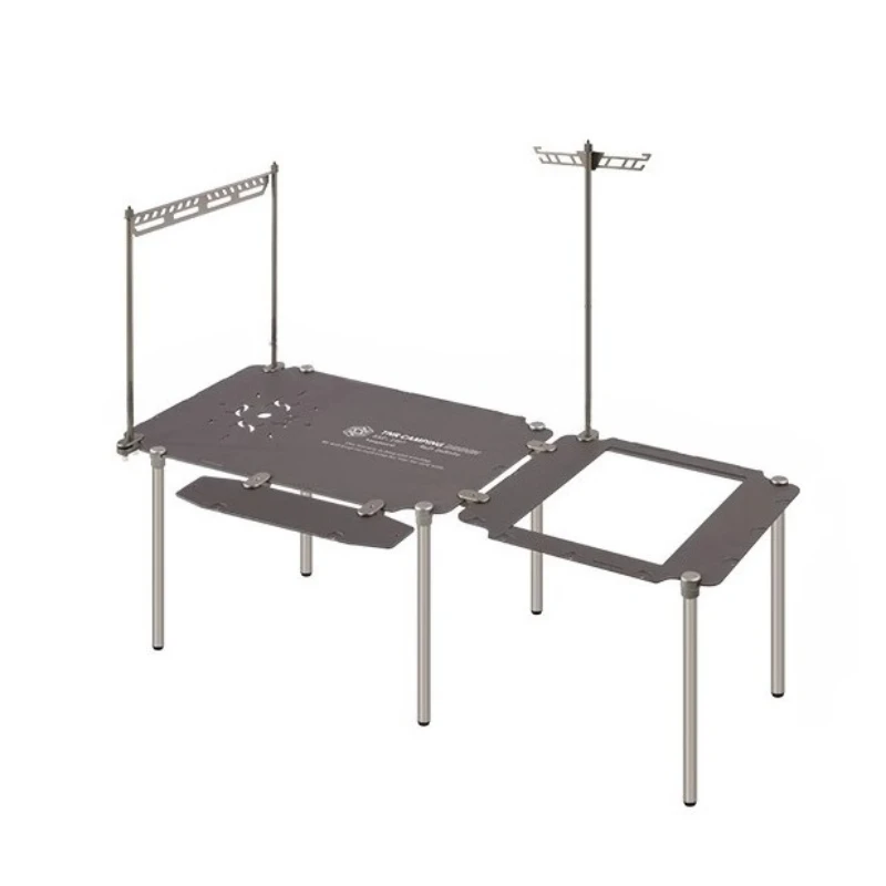 

Outdoor Portable Folding Table Aluminum Alloy High Temperature Resistant Desktop Tables Stable Sturdy Durable Camping Supplies