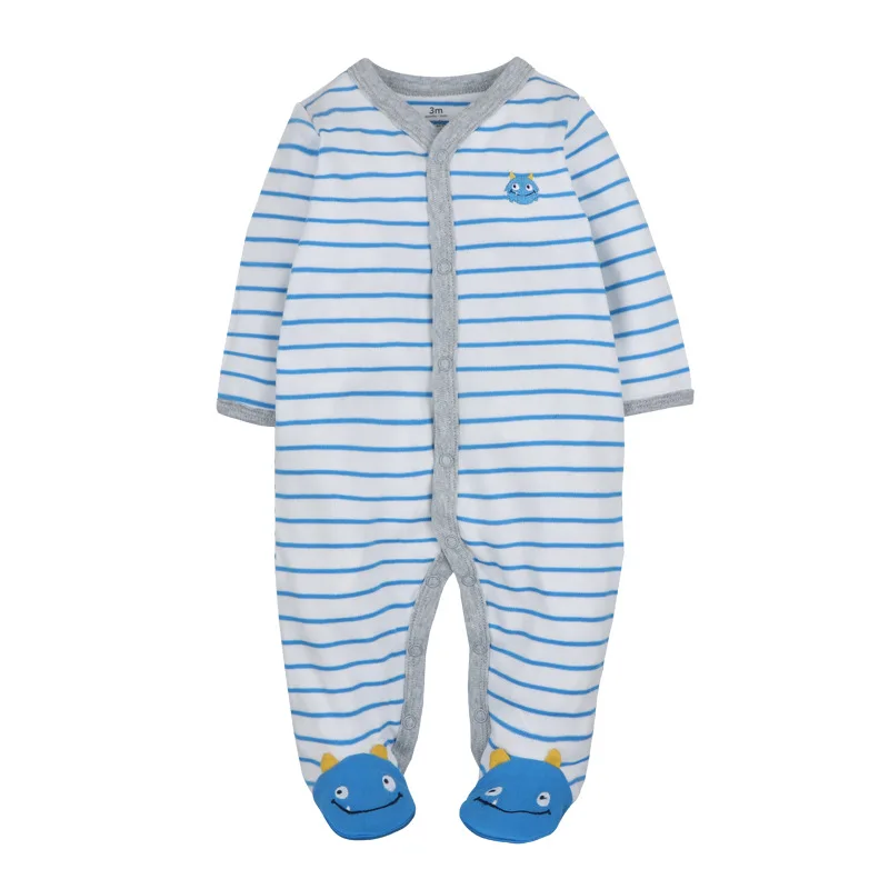 Newborn Baby Clothes Infants Boys Pajamas Overalls Jumpsuits Bebes Climb Clothing Cotton Toddler Boys Sleep Wear Bodysuit