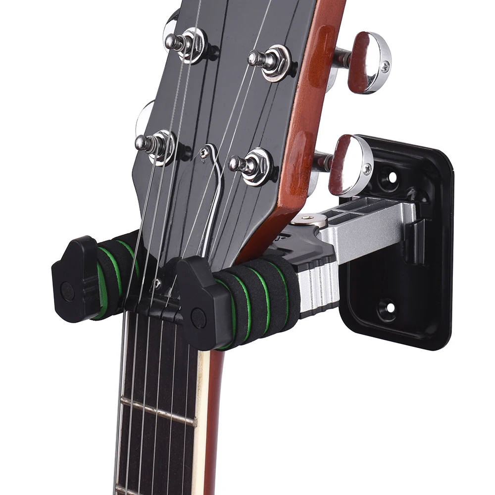 AROMA Wall Hanger Hook Wall Hanger Hook Holder Stand for Bass Guitar Ukelele Violin Stringed Instruments Neck Support Racks