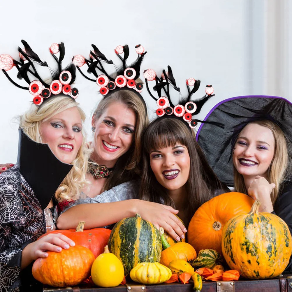 

Halloween Eye Balls Headband Creepy Spooky Hairband Premium Material One Size Fits All Halloween Hair Accessory