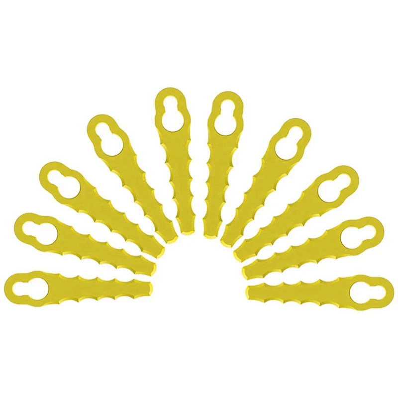 20 قطعة جزازة العشب استبدال شفرات جزازة العشب البلاستيكية شفرات جزازة العشب البلاستيكية للعديد من المناسبات