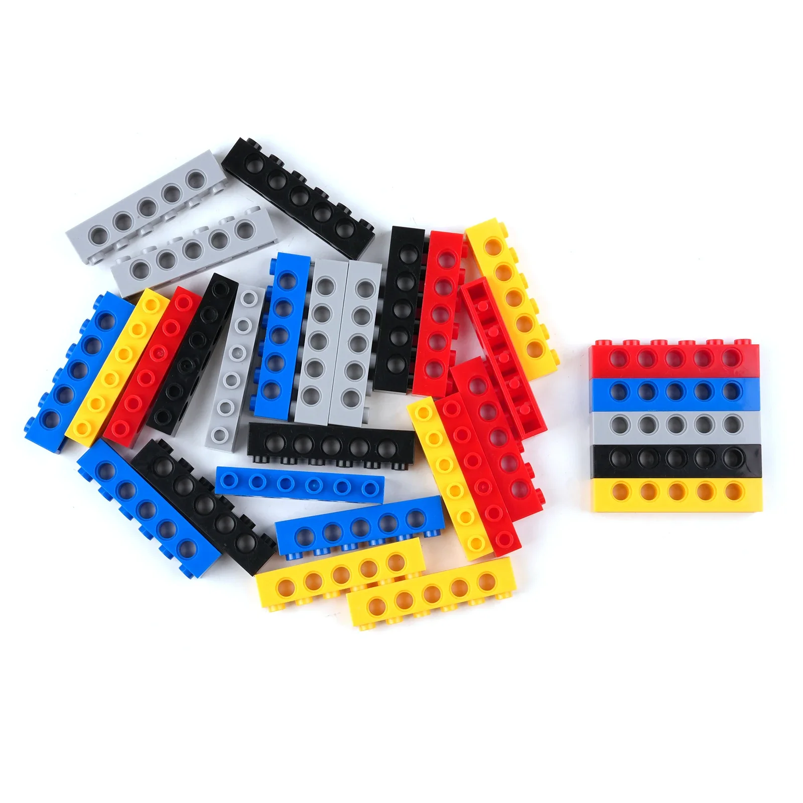 Classic Basic Building Blocks with Holes MOC Technical Short/Long Beam Small Particle Parts DIY Bricks Child Educational Puzzles