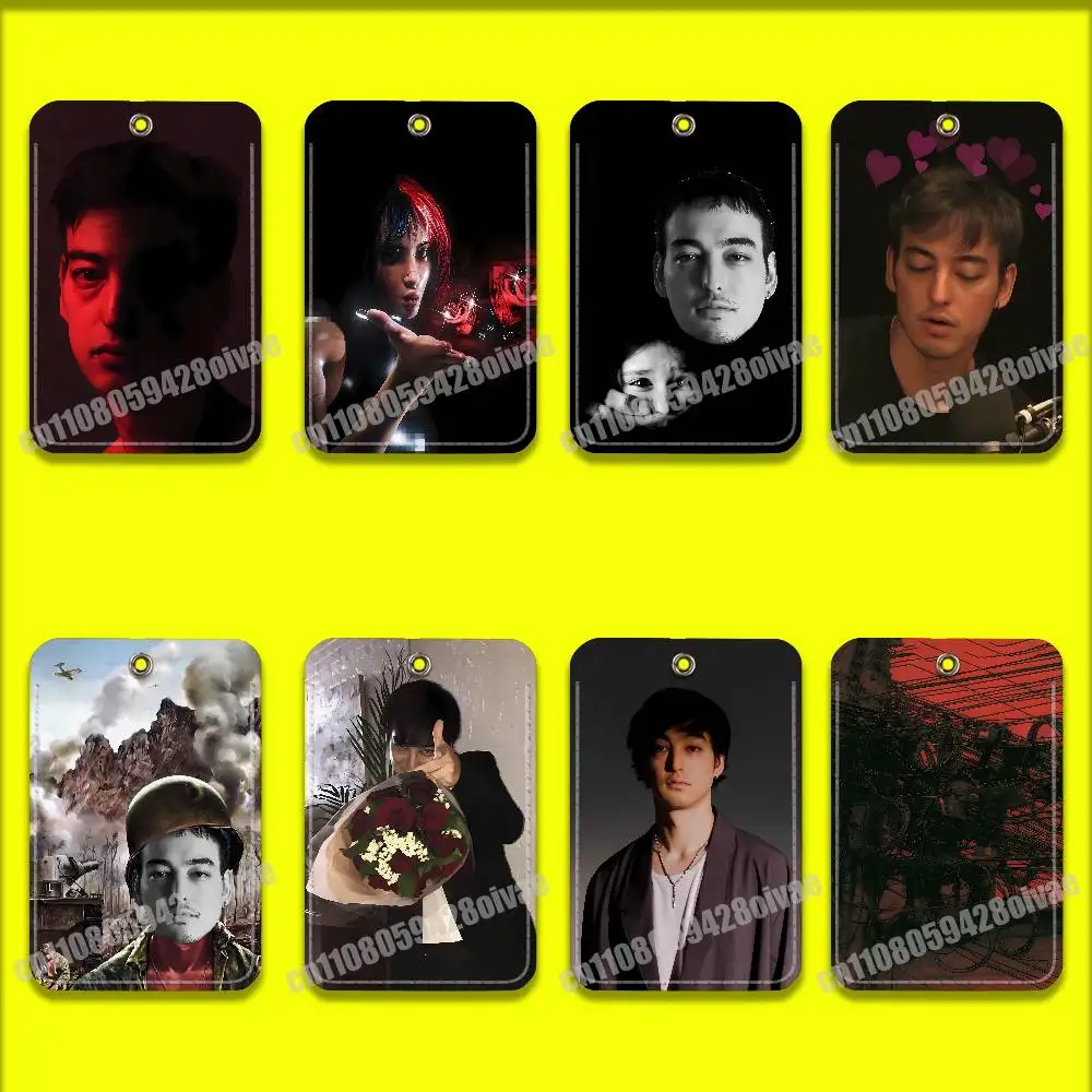 

J-Joji Nectar PIXELATED KISSES For ID Clips Credit Bank Bag Bus Meal Card Holder Cover Pocket Decoration Keychain