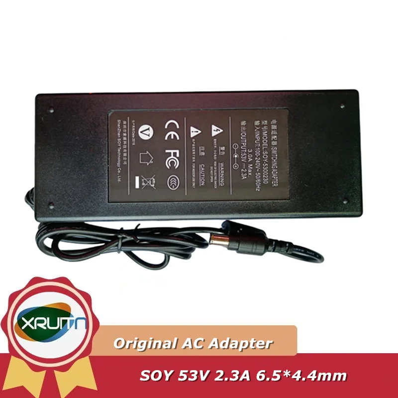 New Original OEM SOY 53V 2.3A Switching Adapter For Dahua NVR42V-8P Series Video Recorder Power Supply