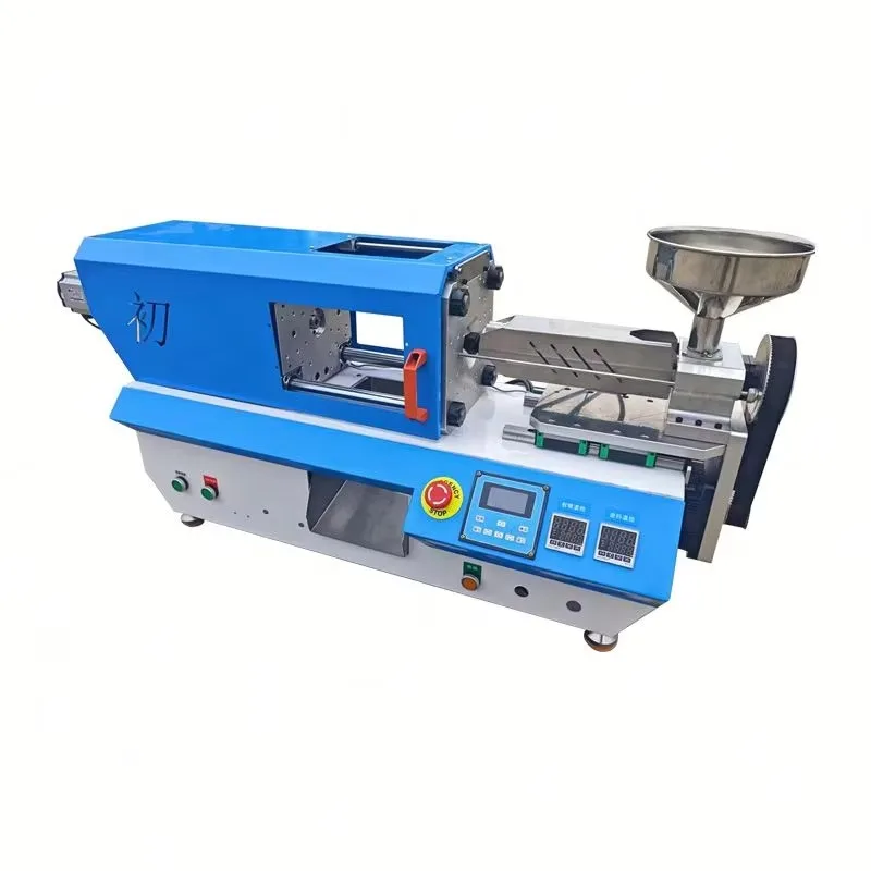 8T Ton Mini Desktop  Molding Machine Electric Horizontal for Small Products 25g Micro PVC  Molding