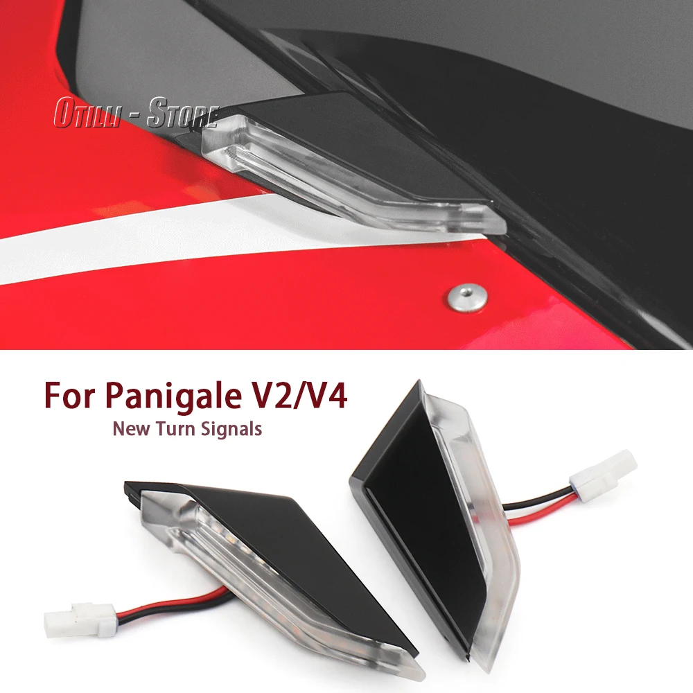 

For Ducati Panigale V2 PANIGALE V4 V4R V4S New Motorcycle Accessories Front Mirrors Turn Signal Light Indicator Light LED A Pai