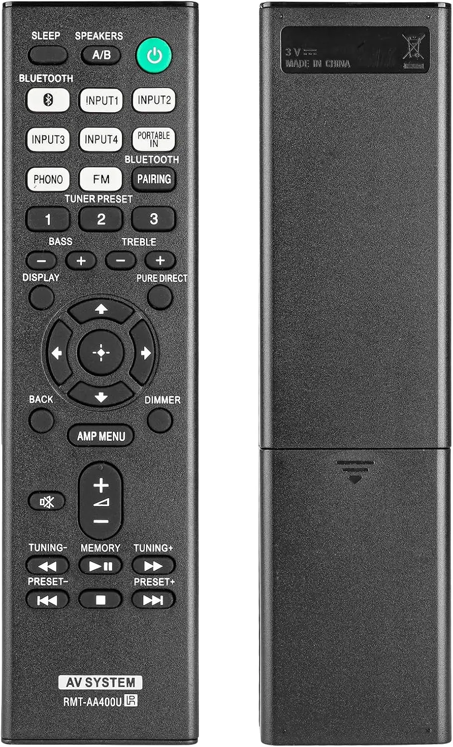 RMT-AA401U Replacement Remote Control Applicable for Sony AV Receiver STR-DH190 STR-DH590 STR-DH790 STRDH190 STRDH590 STRDH790