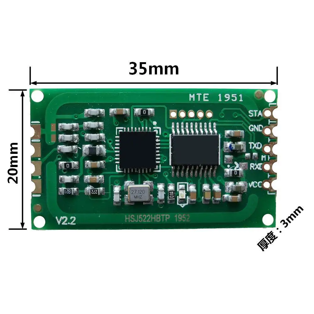 HSJ522HBTP NFC Reader Module, Building Intercom Card Swiping Module, Electric Vehicle Charging Station Card Swiping Module