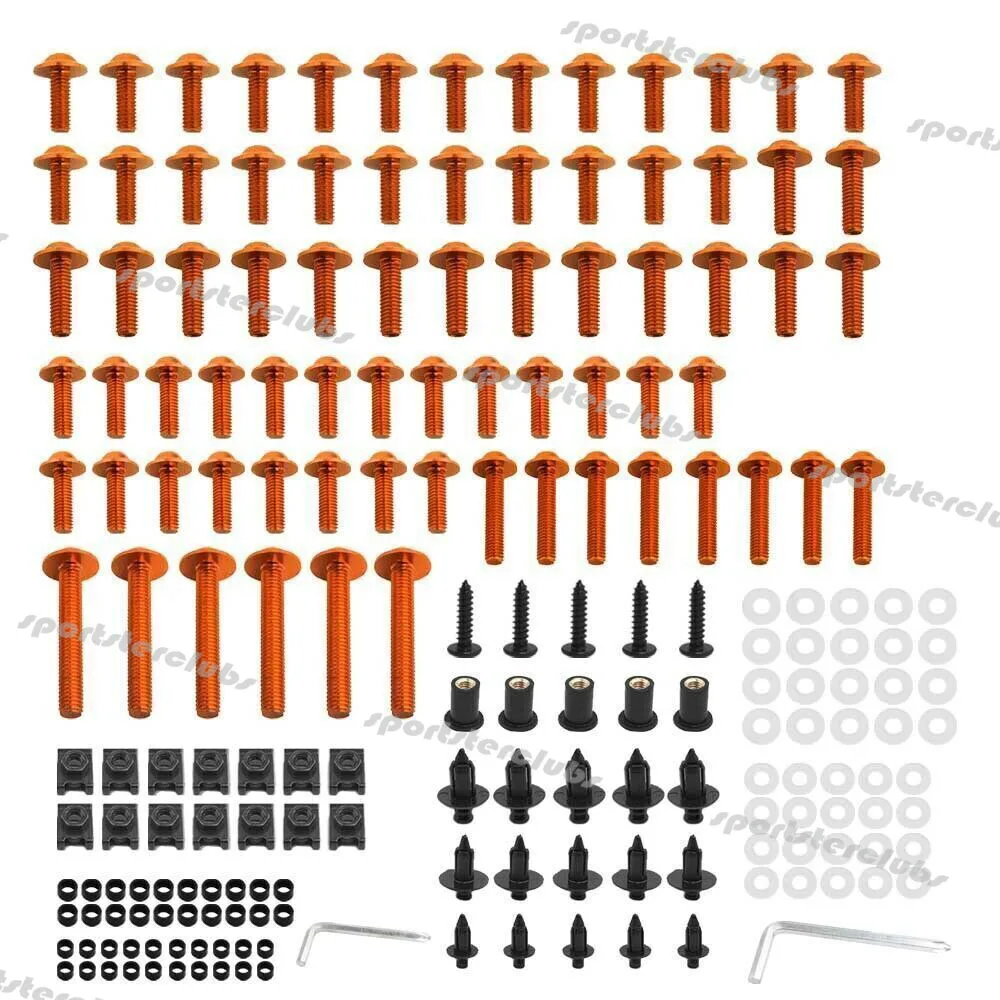 Complete Fairing Bolt Bolts Kit Bodywork Screws Set For SUZUKI GSXR600/750 GSXR1000 HAYABUSA GSX1300R K1 K2 K3 K4 K5 K6 K7 K8 K9