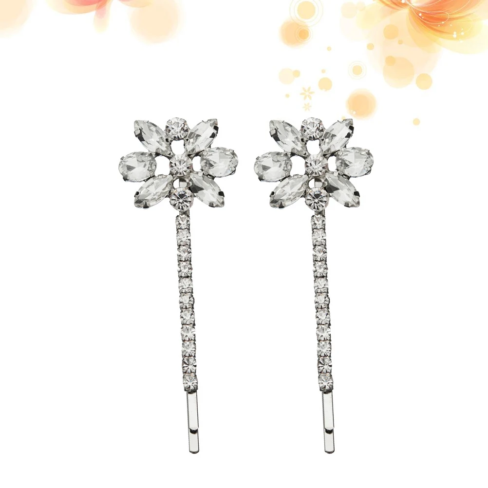 

Alloy Rhinestone Hair Clip Women's Girls Accessories Wedding Guest Embellished Ornaments for