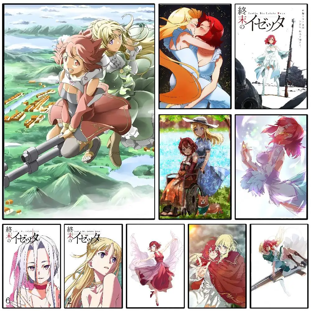 Anime Izetta The Last Witch Poster Art Sticky Wall Waterproof Home Living Room Bedroom Bar Aesthetic Decoration