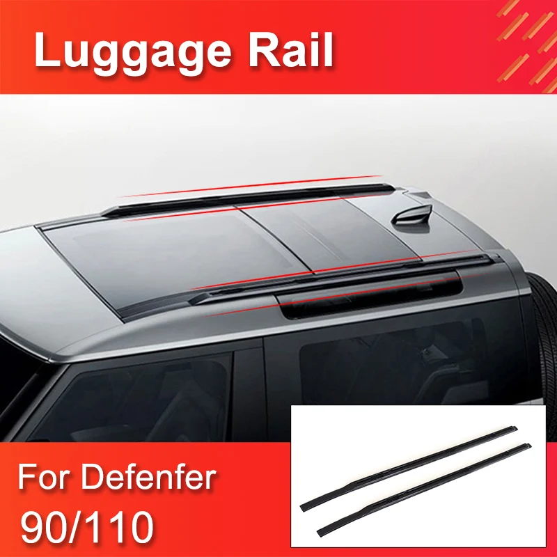 Roof Rail for Land Rover Defender 2020-2024 90 110 High Quality Luggage Rail Aluminum alloy luggage rack