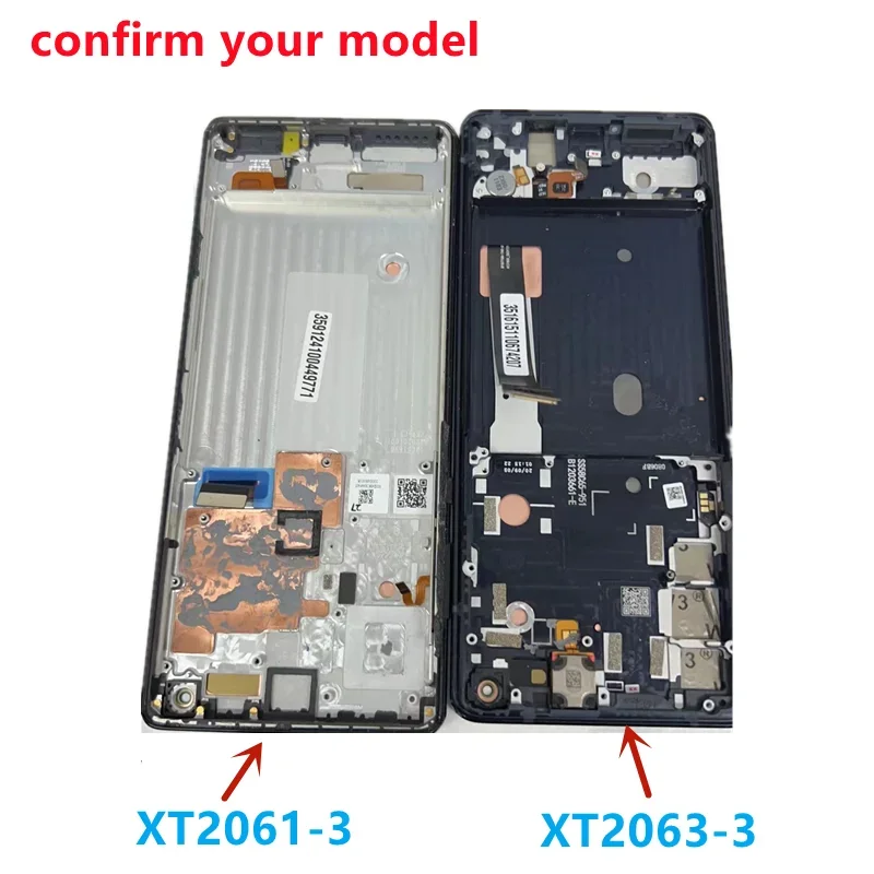 For Motorola Moto Edge Plus LCD XT2061-3 Touch Screen Digitizer For Moto Edge+ Display XT2061-1  For Moto Edge Plus LCD