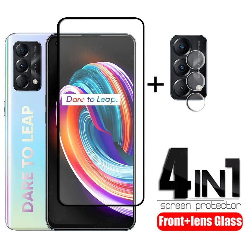 

4-in-1 For OPPO Realme Q3 Pro Carnival Glass For Realme Q3 Pro Carnival Screen Protector For Realme Q3 Pro Carnival Lens Glass