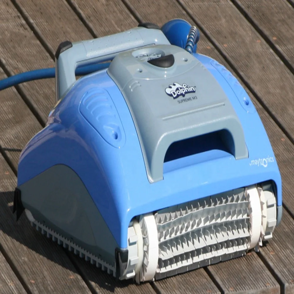 Dolphin robot Pool Cleaner con doppia spazzola elettrica e pulizia del filtro multiplo