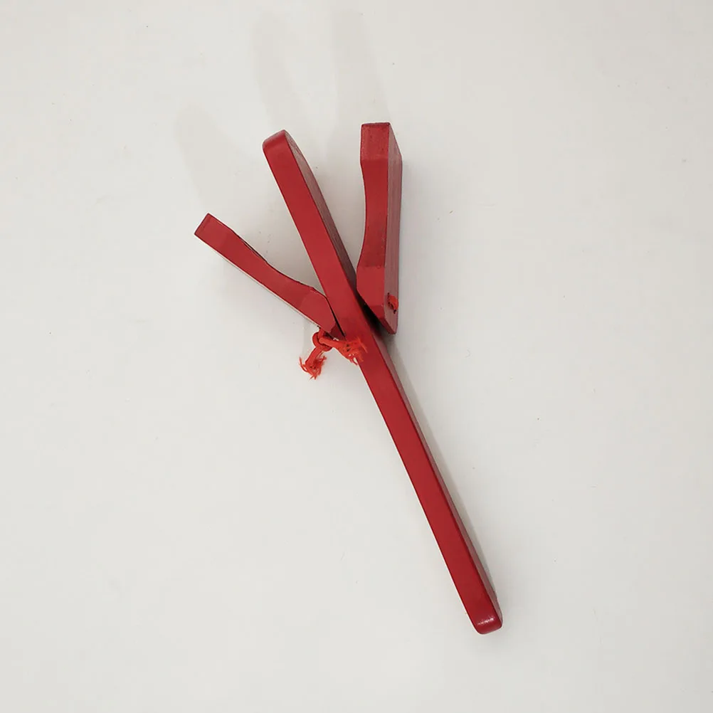 

Bright Colorful Wooden Castanet Flapper For Musical Learning Percussion Instrument Educational Handheld