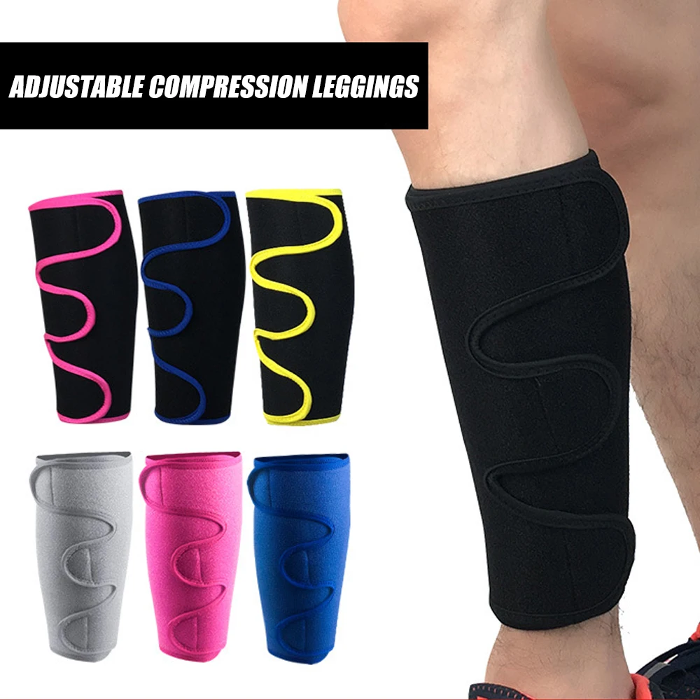 Calf Brace,Shin Splint Compression Sleeve for Swelling,Edema,Hiking,Training, Adjustable Calf Support,Shin Brace for Men & Women