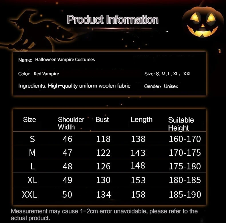 Halloween Men‘s Vampire Costume,Halloween Men's Vampire Cape, Dracula Costume Men For halloween Costumes