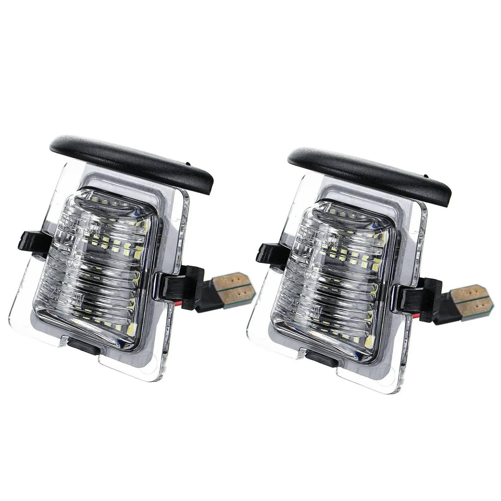 

2Pcs Signal Lamp Car Rear Bumper License Plate Holder LED Light for Jeep Wrangler JK JL 2007-2021 Car Accessories