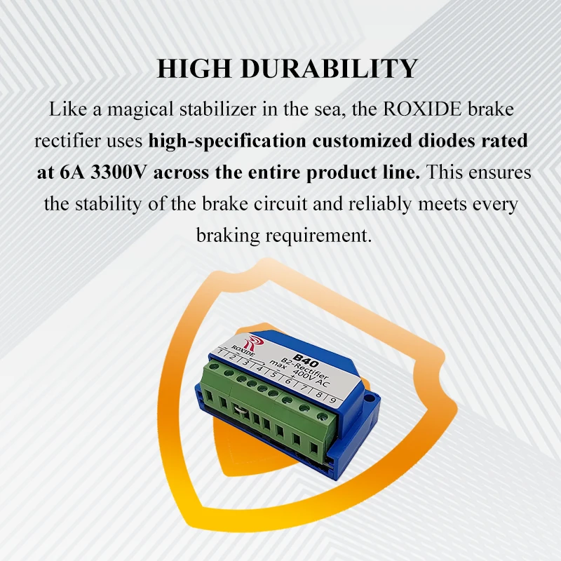 B40 400VAC Motor Brake Rectifier | Brake Power Supply Module | B2